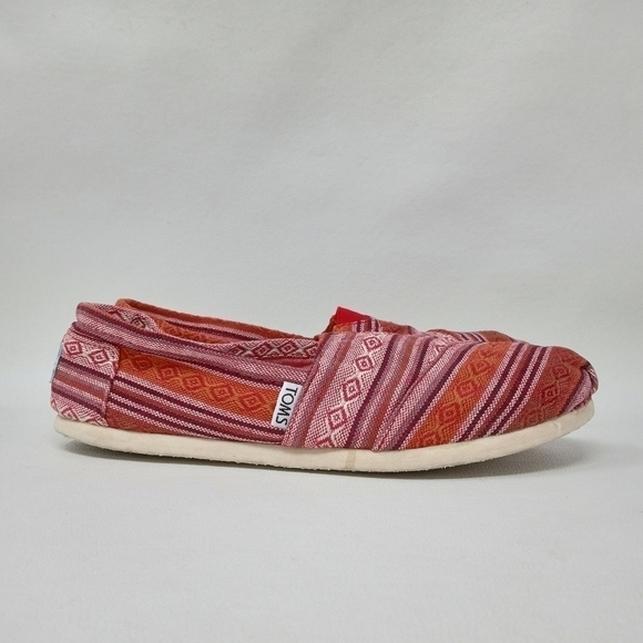 Toms Multicolor Line And Diamond Loafers, Women's Size 8.5 - Picture 4 of 13